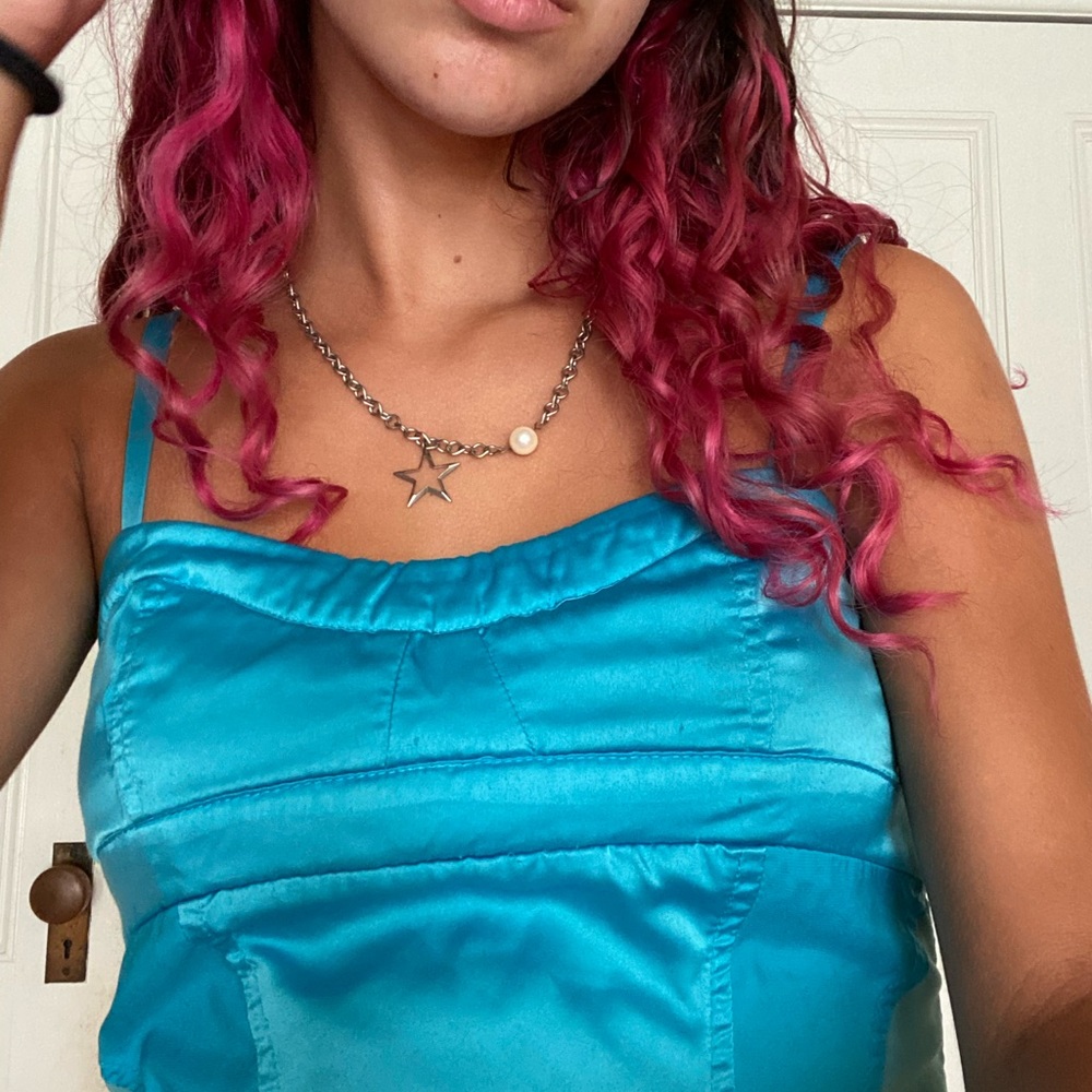 Rockstar pearl & star silver necklace 🤍❤️‍🔥
